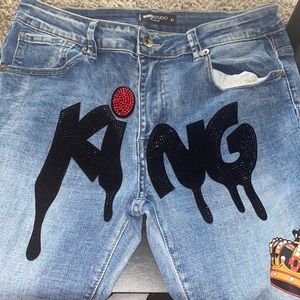 King Rhinestone Pants